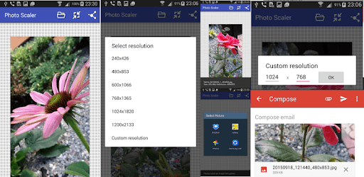 Resize photo PC screenshot