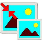 Resize photo icon