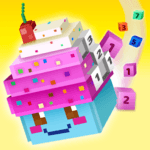 Voxel Island - Color 3D pixel blocks by numbers icon