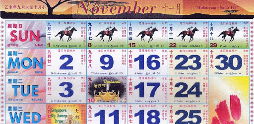 Singapore Calendar Horse 2019 PC screenshot
