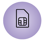 SIM serial number ICCID icon