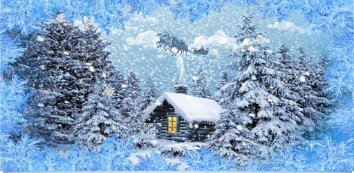 Snowfall Christmas live wallpaper PC screenshot