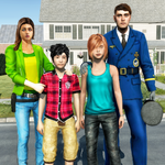 Virtual Police Dad Simulator : Happy Family Games icon