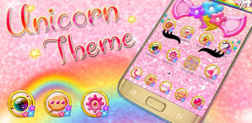 Glisten Unicorn Pinky  Theme PC screenshot