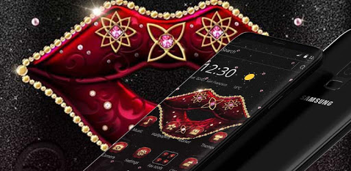 Glitter Red Lips Luxury Theme PC screenshot Glitter Red Lips Luxury Theme PC screenshot