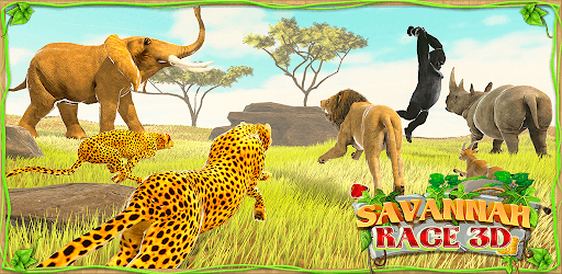 Savanna Animal Racing 3D: Wild Animal Games PC screenshot