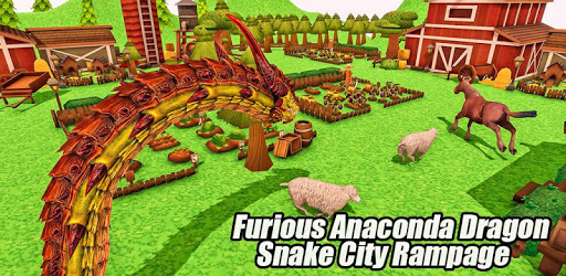 Furious Anaconda Dragon Snake City Rampage PC screenshot
