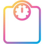 Cute weight tracker icon