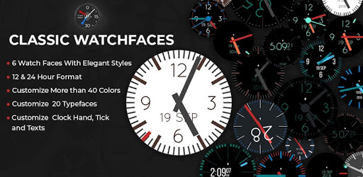 Watchfaces Classic for Wear OS 2.0 PC screenshot Watchfaces Classic for Wear OS 2.0 PC screenshot
