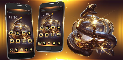 Golden Crown Snake Theme PC screenshot