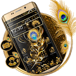 Black Golden Feather Theme icon