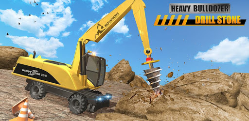 Heavy Bulldozer Crane Drill Stone PC screenshot