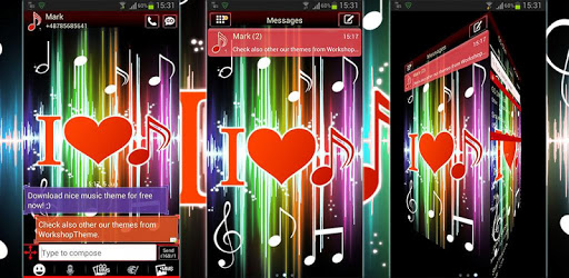 Theme Music GO SMS Pro PC screenshot Theme Music GO SMS Pro PC screenshot