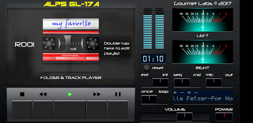 Alps GL-17A folder track player VU-meter PC screenshot