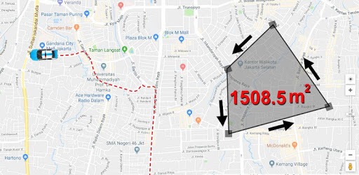 Area Calculator For Land - Driving Route Guide PC screenshot