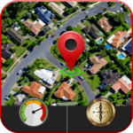 GPS Live Map Direction, Street View & Speedometer icon