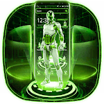 Green Robot Technology Theme icon
