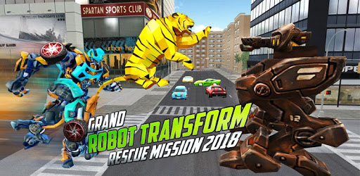 Grand Robot Transformation Tiger : Robot Car PC screenshot