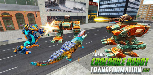 Real Robot Crocodile Transformation Fight PC screenshot