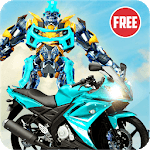 US Robot Bike Transform Shooting Game icon