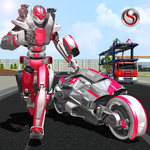 Robot Bike Transport Truck Sim icon