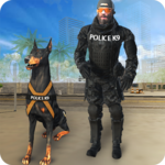 Police dog hero crime city cop k9 dog simulator 3D icon