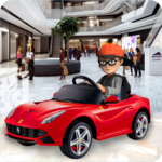 Shopping Mall electric toy car driving car games icon