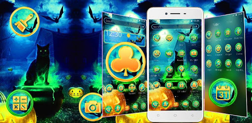 Halloween Black Cat Theme PC screenshot Halloween Black Cat Theme PC screenshot