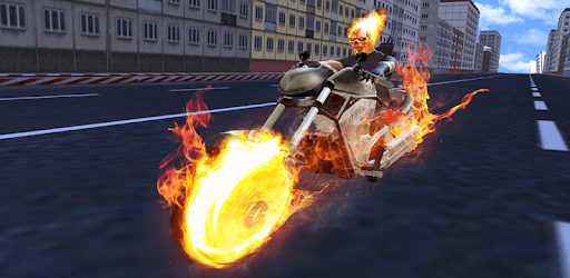 Fire Chain Ghost City Superhero Bike Rider PC screenshot