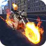 Fire Chain Ghost City Superhero Bike Rider icon