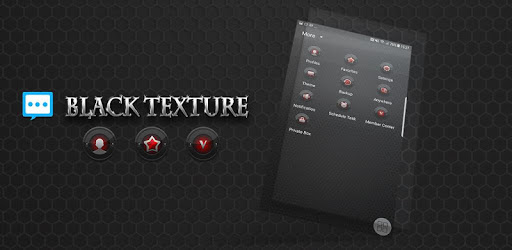 Black texture Next SMS Skin PC screenshot Black texture Next SMS Skin PC screenshot