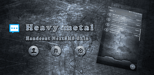 Heavy metal skin for Next SMS PC screenshot Heavy metal skin for Next SMS PC screenshot