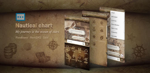 Nautical chart Next SMS skin PC screenshot