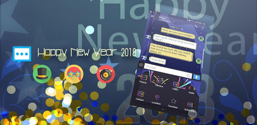 Next SMS Happy New year 2018 skin PC screenshot Next SMS Happy New year 2018 skin PC screenshot