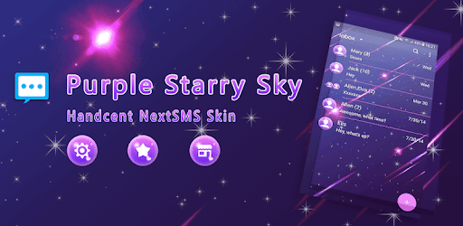 Purple Starry Sky Skin for Next SMS PC screenshot Purple Starry Sky Skin for Next SMS PC screenshot