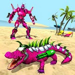 Real Robot Crocodile Simulator- Robot transform icon