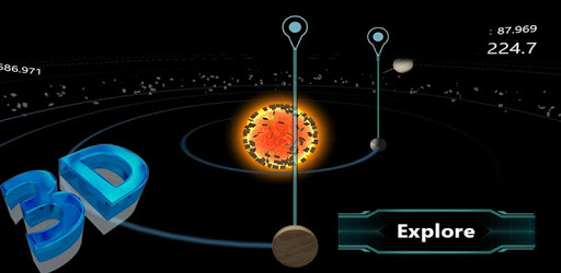 Solar System 3D : Space View Planets PC screenshot