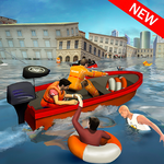 Flood Rescue Speed Boat Simulator : Lifeguard Help for PC