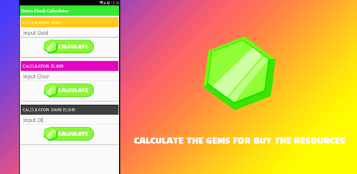 Gems Clash Calculator PC screenshot