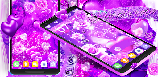 Purple rose love live wallpaper PC screenshot Purple rose love live wallpaper PC screenshot