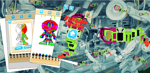 Coloring book for DX henshin Ex-aid belt PC screenshot Coloring book for DX henshin Ex-aid belt PC screenshot