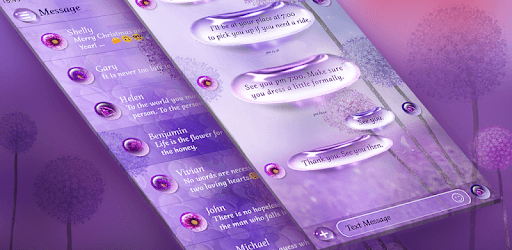 Purple Dandelion - One Sms, Free, Personalize PC screenshot
