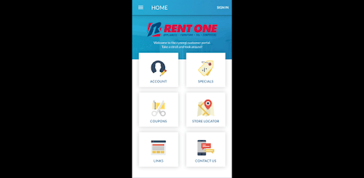 Rent One Customer Portal PC screenshot