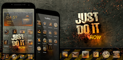 Tema Metallic Burn for Sumsung PC screenshot