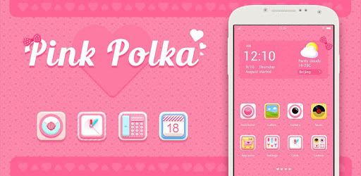 Pink Polka Hola Theme PC screenshot Pink Polka Hola Theme PC screenshot