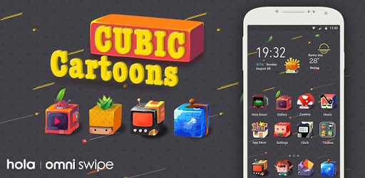Cubic Cartoons Hola Theme PC screenshot