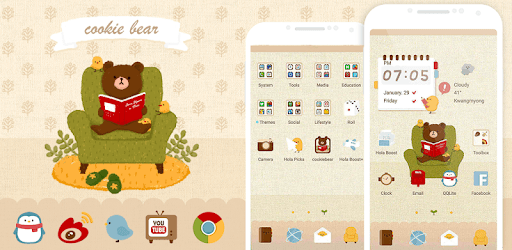Time with Brown - Hola Theme PC screenshot