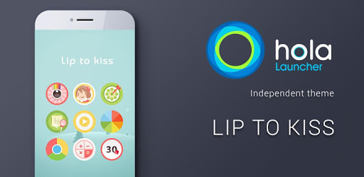 Lip Kiss Hola Launcher Theme PC screenshot