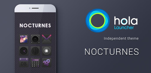 Nocturnes Hola Launcher Theme PC screenshot