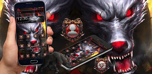Horror Red Eye Wolf Theme PC screenshot